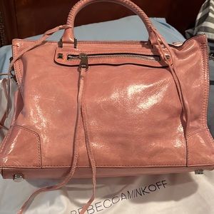 Rebecca Minkoff Pink Leather Motorcycle Bag